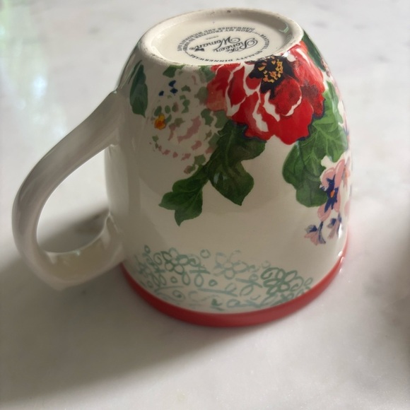 Set of 2 Pioneer Woman china mugs in flea market Country Garden floral pattern - Picture 5 of 9